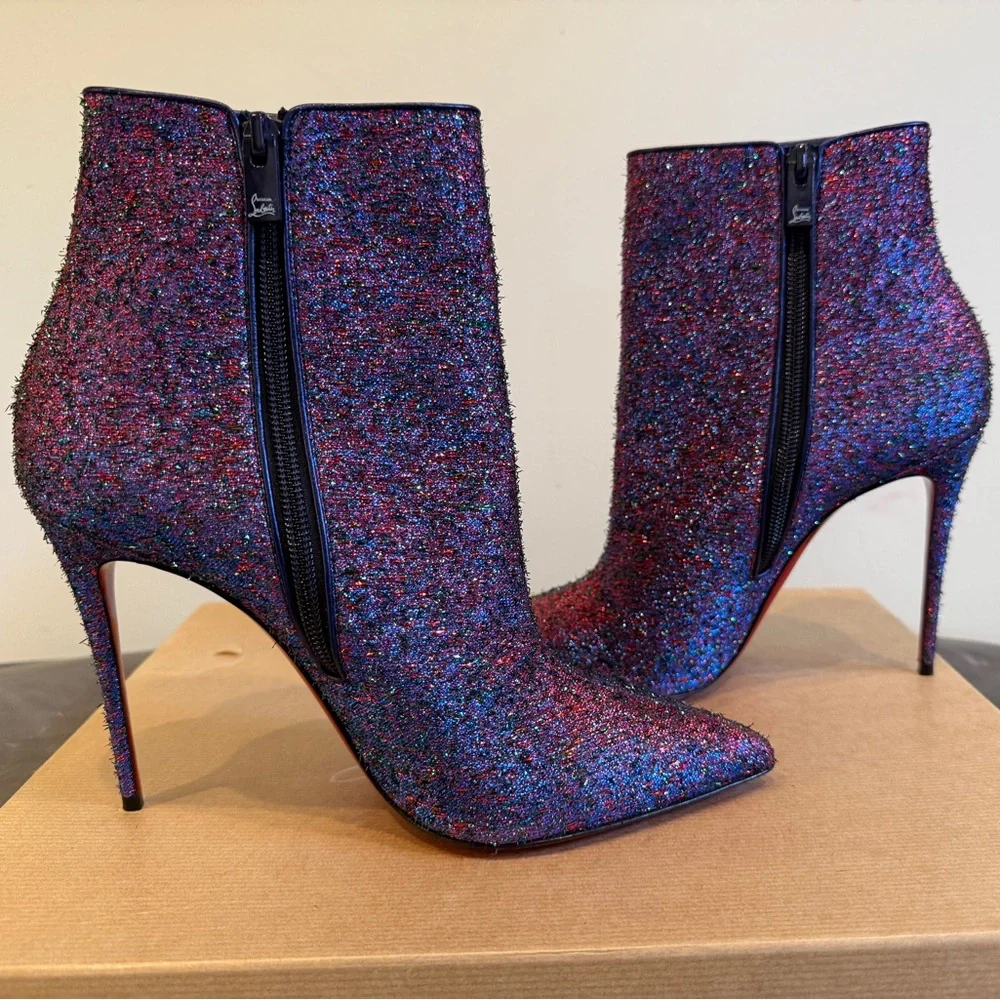 Christian Louboutin So Kate Starlight Lurex Booties, 39.5 - Picture 9 of 12